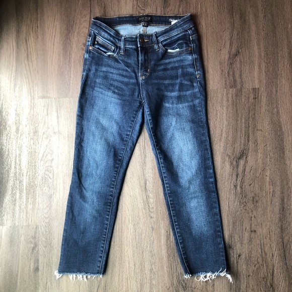 Judy Blue Jeans Skinny Fit Ankle Raw Hem 5/27 (26x22) Style#JB82110DK - Picture 2 of 9